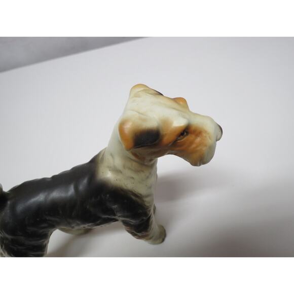 Vintage Ceramic Ucagco Japan Wire Fox Terrier Dog Figurine - Picture 5 of 7